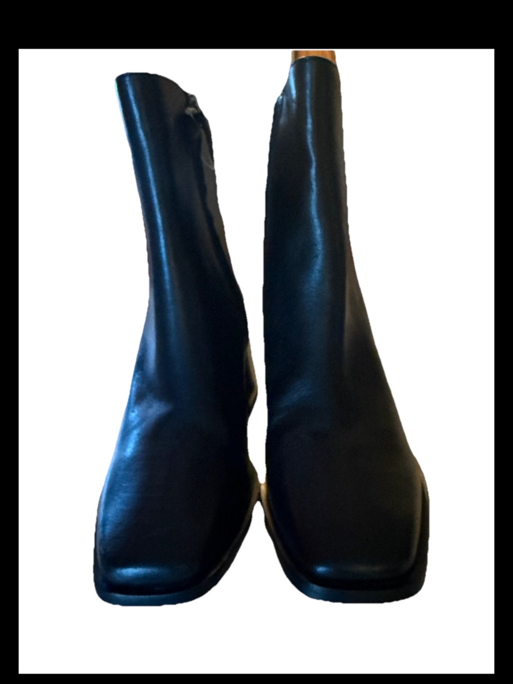 Sam Edelman Winnie Black Leather Boots Size 10